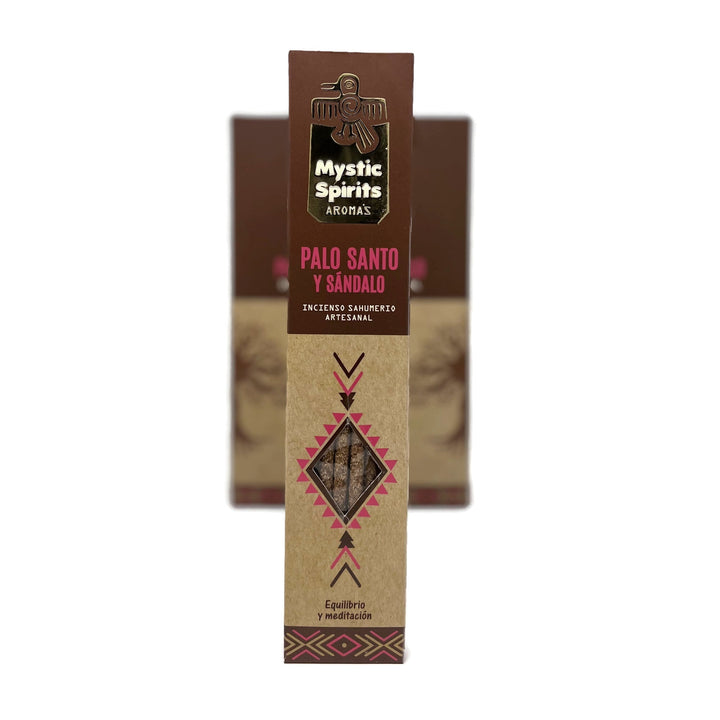 Mystic Spirits Aroma - Palo Santo & Sandalwood Handcrafted Smudge Incense Sticks - Incense Gallery