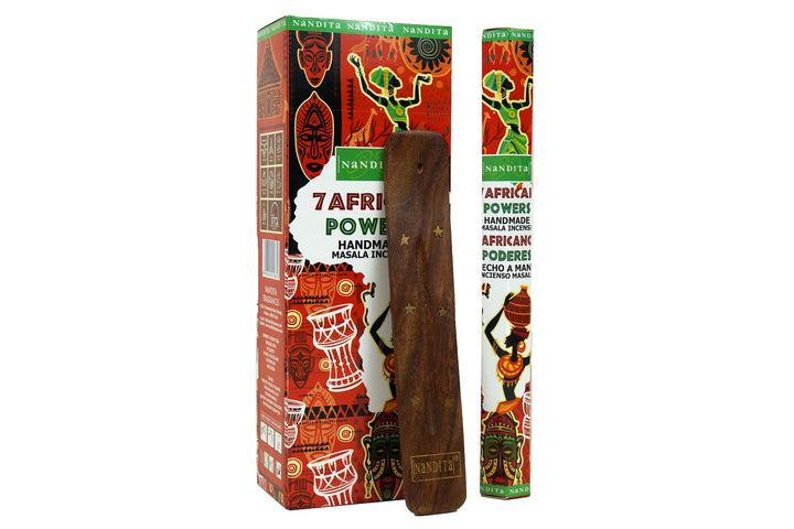 Nandita 7 African Powers Incense Sticks | Total 120 Sticks | Free Ash Catcher - Incense Gallery