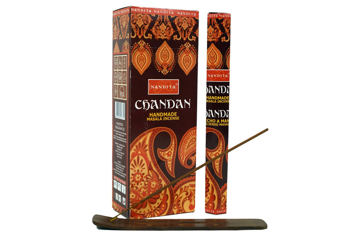 Nandita Chandan Incense Sticks | Total 120 Sticks | Free Ash Catcher - Incense Gallery