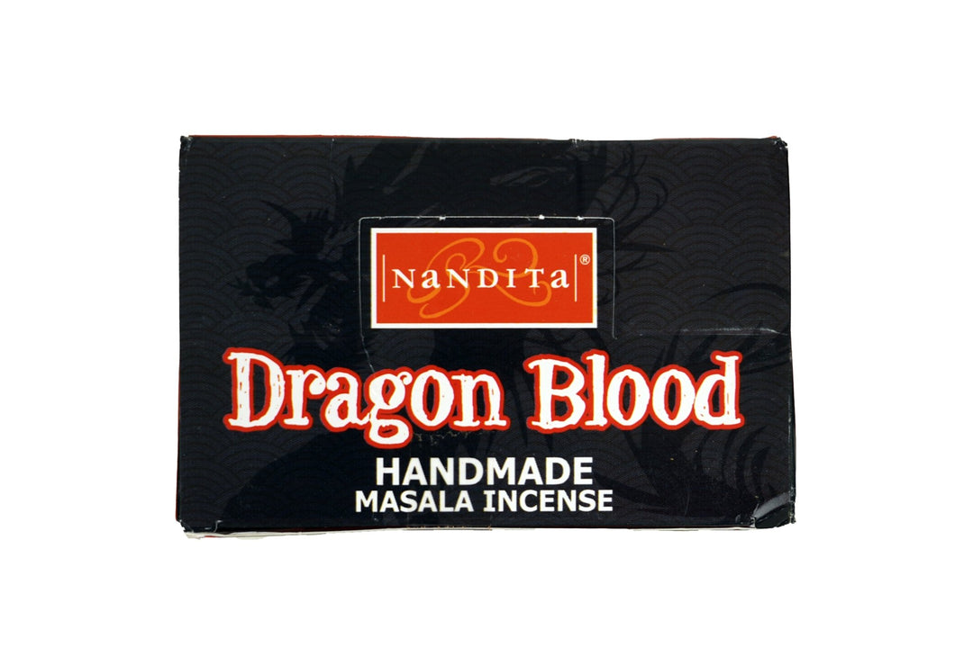 Nandita Dragon Blood Incense Sticks | Total 120 Sticks | Free Ash Catcher - Incense Gallery