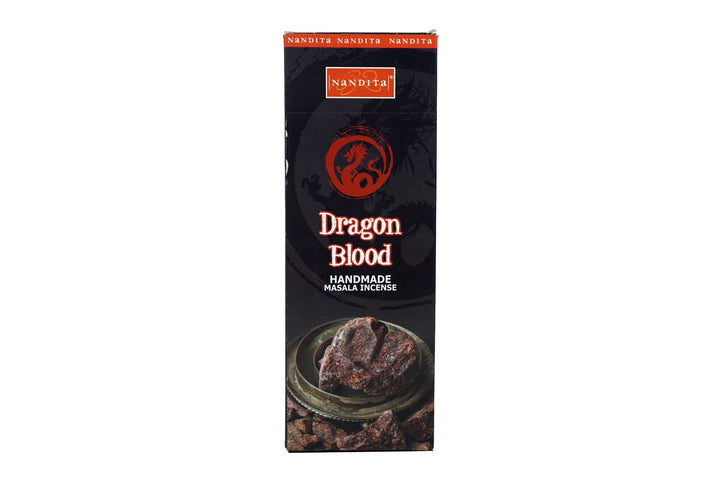 Nandita Dragon Blood Incense Sticks | Total 120 Sticks | Free Ash Catcher - Incense Gallery