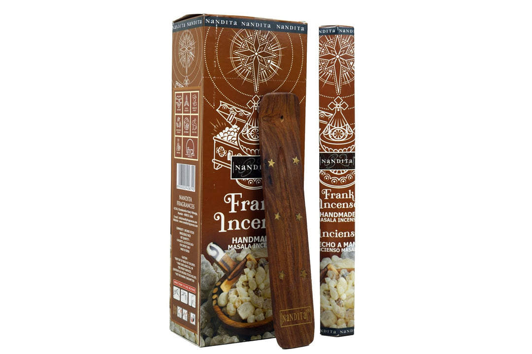 Nandita Frankincense Incense Sticks | Total 120 Sticks | Free Ash Catcher - Incense Gallery