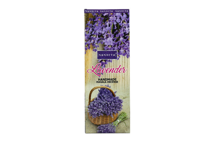 Nandita Lavender Incense Sticks | 120 Sticks | Free Ash Catcher - Incense Gallery