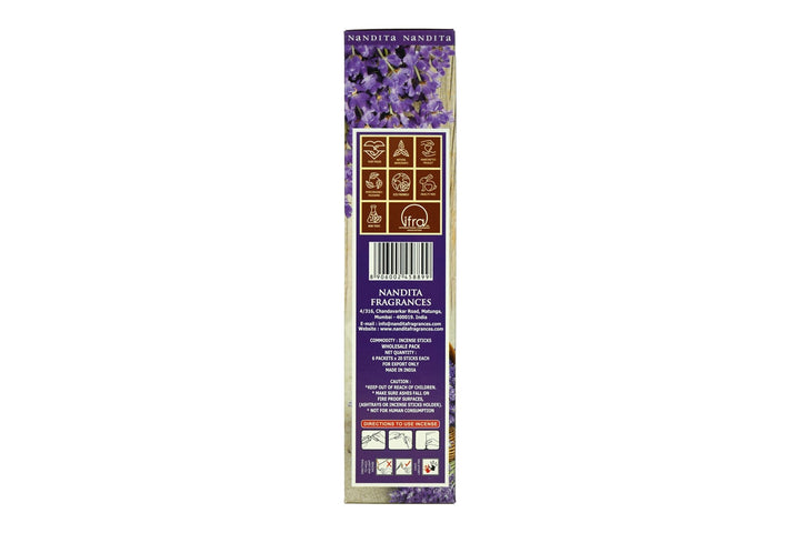 Nandita Lavender Incense Sticks | 120 Sticks | Free Ash Catcher - Incense Gallery