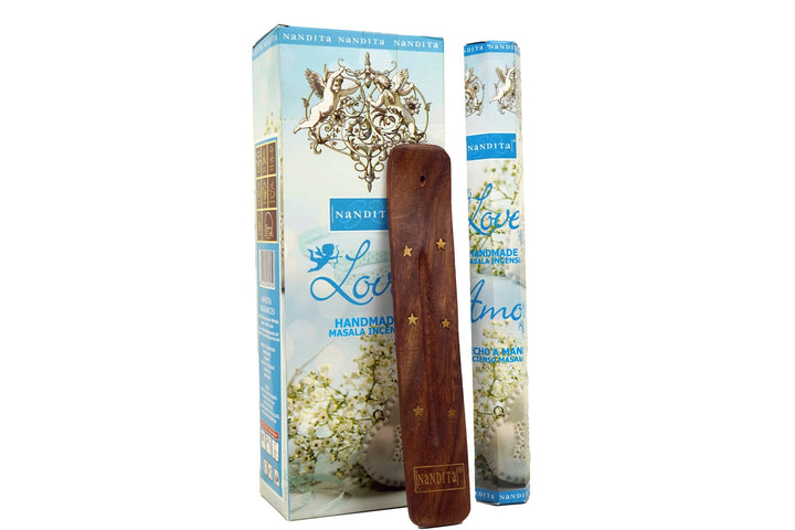 Nandita Love Incense Sticks | Total 120 Sticks | Free Ash Catcher - Incense Gallery