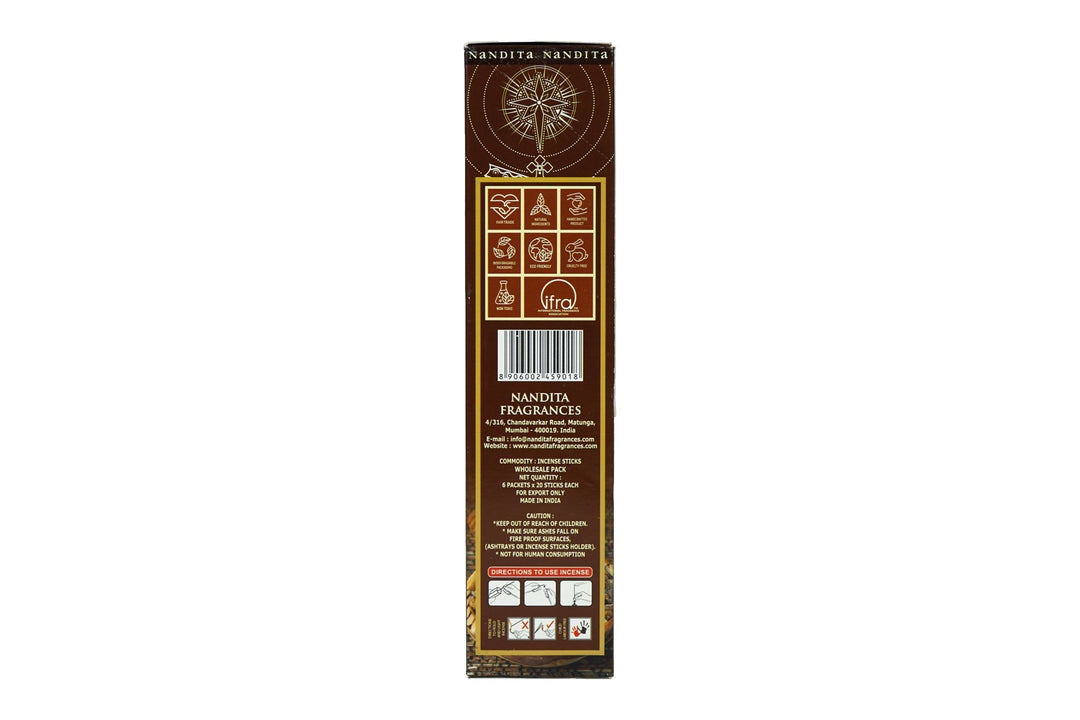 Nandita Myrrh Incense Sticks | Total 120 Sticks | Free Ash Catcher - Incense Gallery