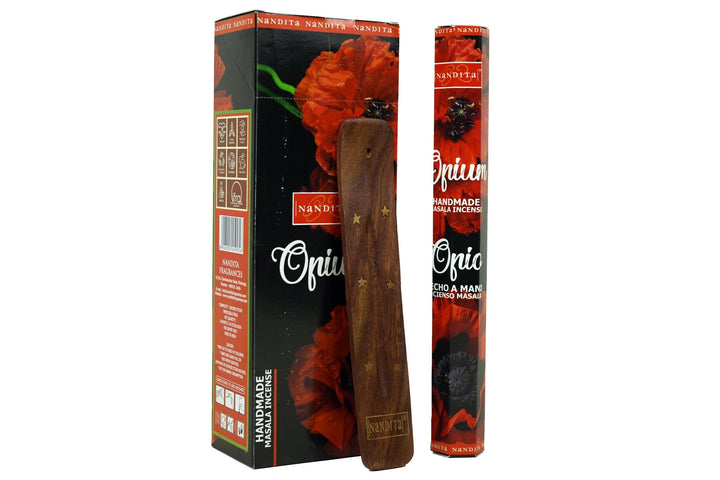 Nandita Opium Incense Sticks | Total 120 Sticks | Free Ash Catcher - Incense Gallery