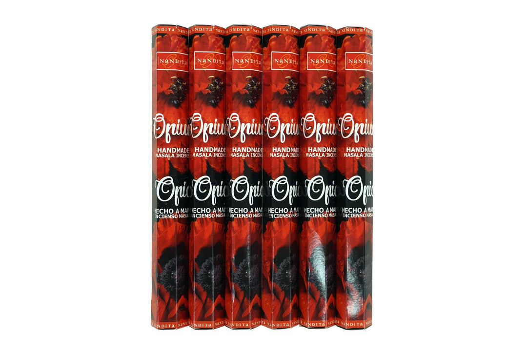 Nandita Opium Incense Sticks | 6 tubes out of the box - Incense Gallery