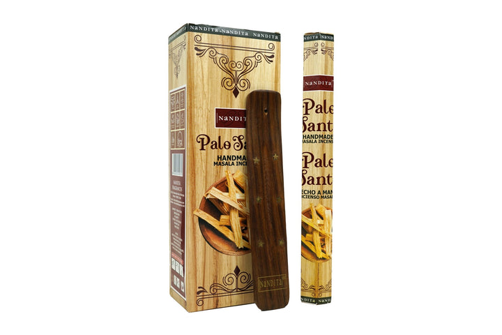 Nandita Palo Santo Incense Sticks | Total 120 Sticks | Free Ash Catcher - Incense Gallery