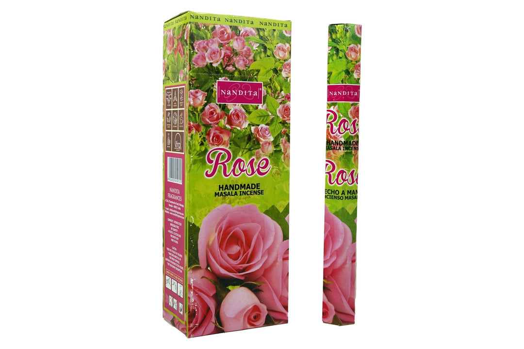 Nandita Rose Incense Sticks | Total 120 Stick | Free Ash Catcher - Incense Gallery