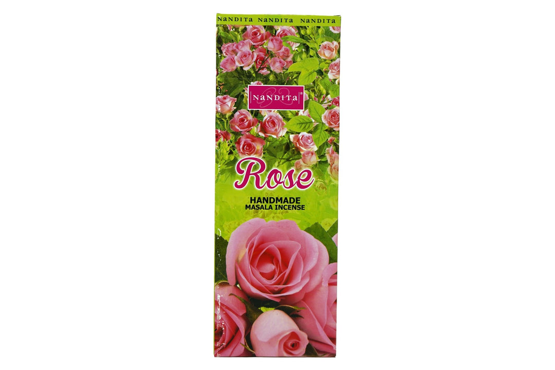 Nandita Rose Incense Sticks | Total 120 Stick | Free Ash Catcher - Incense Gallery