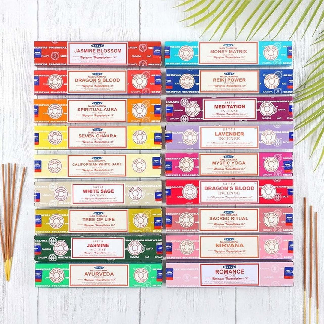 Satya Nagchampa Incense Sticks - BUY 5 & GET 2 boxes FREE! Minimum Order of 2  or Order will be Canceled - Incense Gallery