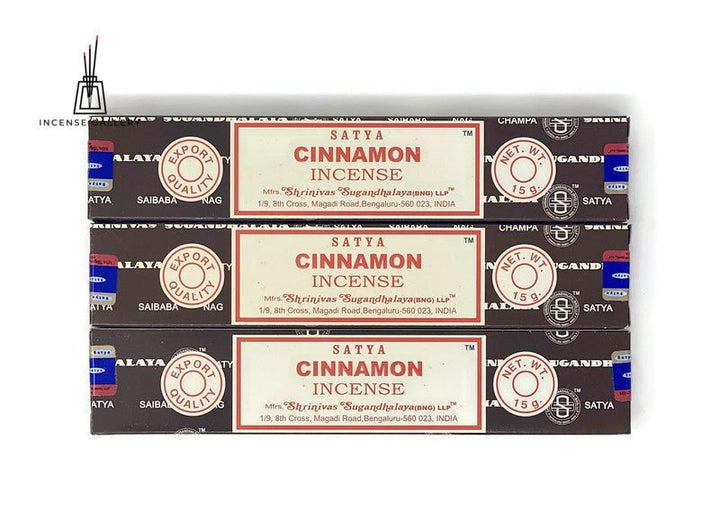 Satya Sai Baba Nag Champa -Cinnamon Incense Sticks - 3 Packs-Incense Gallery