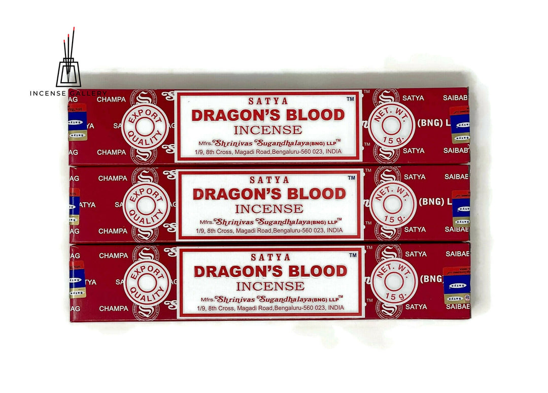 Satya Sai Baba Nag Champa - Dragon's Blood Incense Sticks -3 packs- Incense Gallery