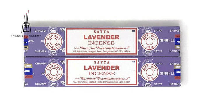 Satya Sai Baba Nag Champa - Lavender Incense Sticks - pack of 2 -Incense Gallery