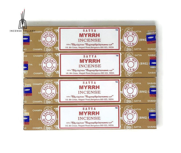 Satya Sai Baba Nag Champa - Myrrh Incense Sticks - 4 packs -Incense Gallery