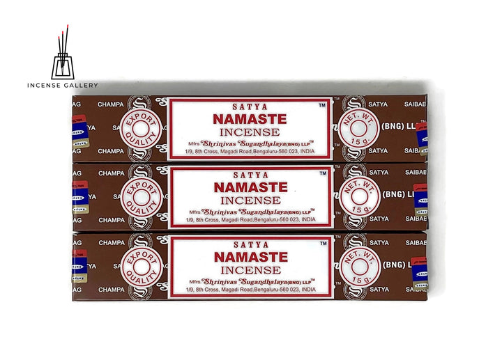 Satya Sai Baba Nag Champa - Namaste Incense Sticks - 3 packs - Incense Gallery