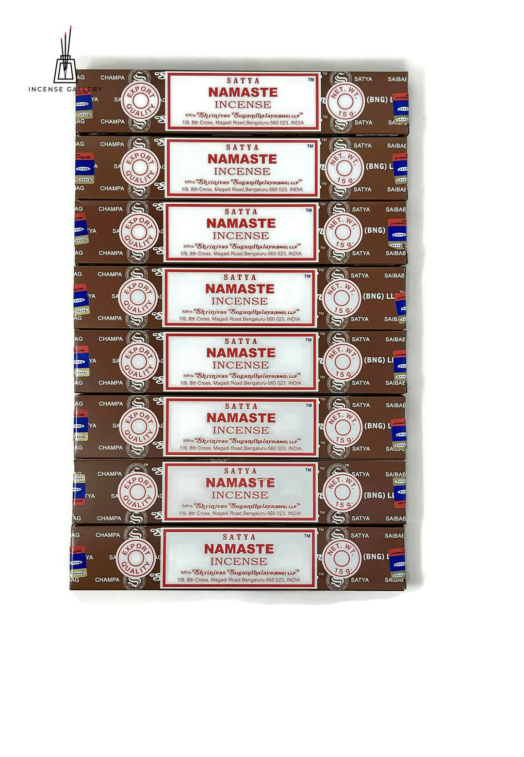 Satya Sai Baba Nag Champa - Namaste Incense Sticks - 7 packs -Incense Gallery