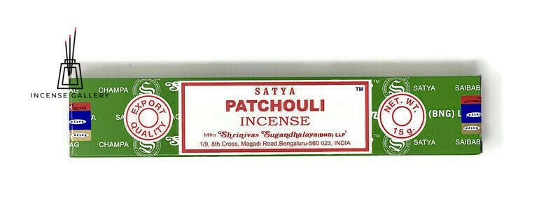 Satya Sai Baba Nag Champa - Patchouli Incense Sticks - Single Pack -Incense Gallery