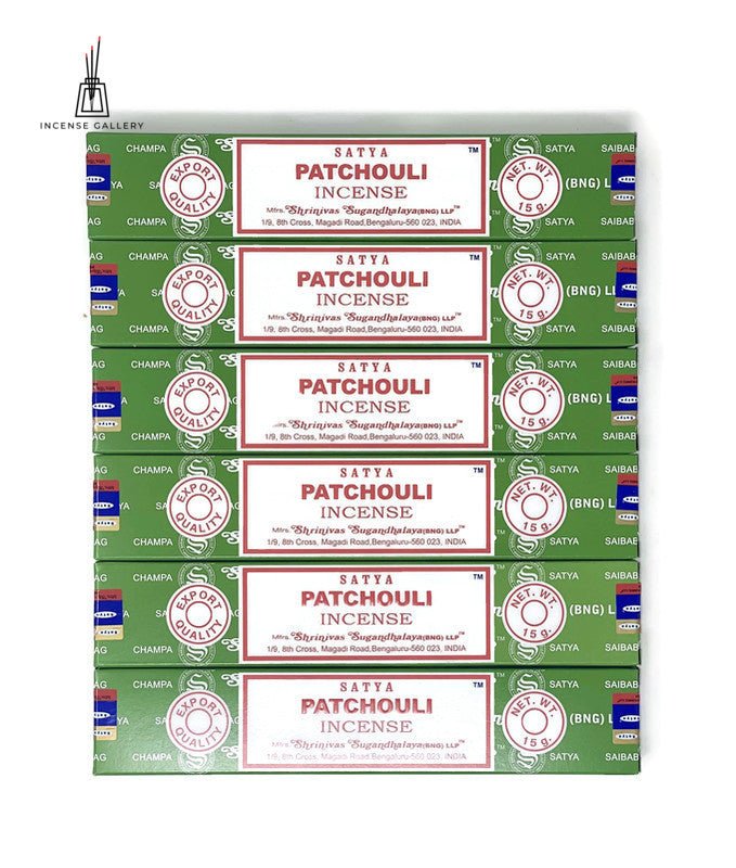 Satya Sai Baba Nag Champa - Patchouli Incense Sticks - 6 Packs-Incense Gallery