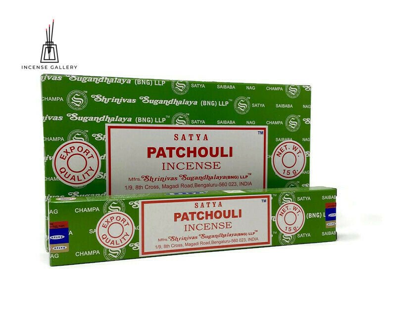 Satya Sai Baba Nag Champa - Patchouli Incense Sticks - Box of 12 Packs -Incense Gallery