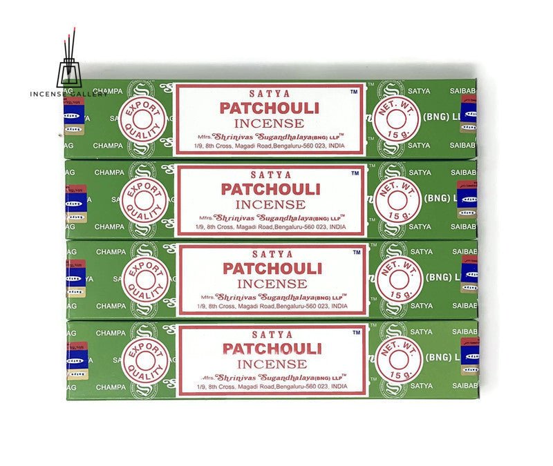 Satya Sai Baba Nag Champa - Patchouli Incense Sticks - 4 Packs - Incense Gallery