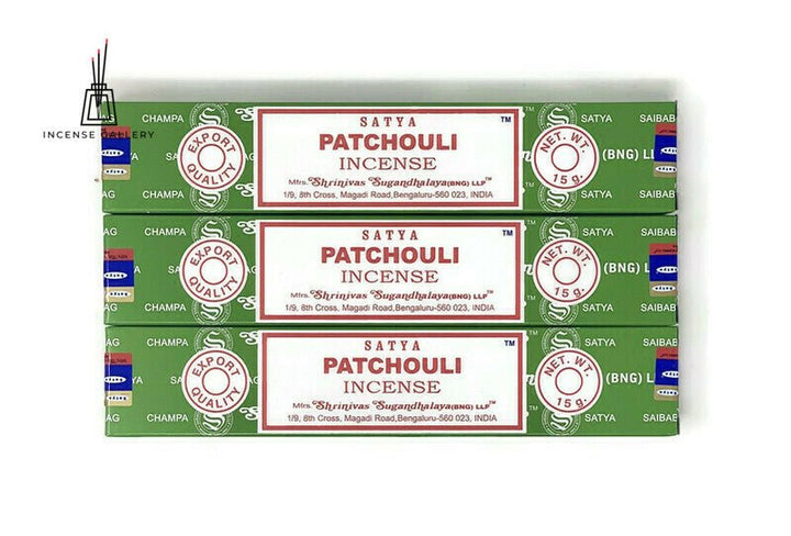 Satya Sai Baba Nag Champa - Patchouli Incense Sticks - 3 Packs -Incense Gallery