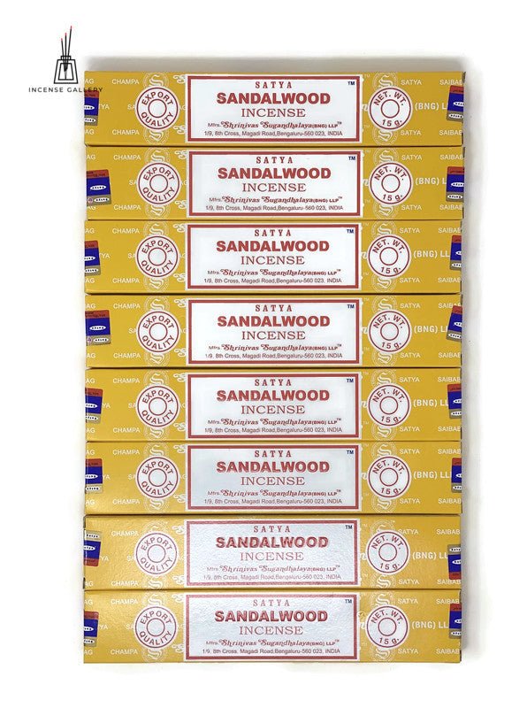 Satya Sai Baba Nag Champa - Sandalwood Incense Sticks - pack of 7- Incense Gallery