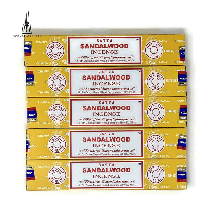 Satya Sai Baba Nag Champa - Sandalwood Incense Sticks - pack of 5-Incense Gallery