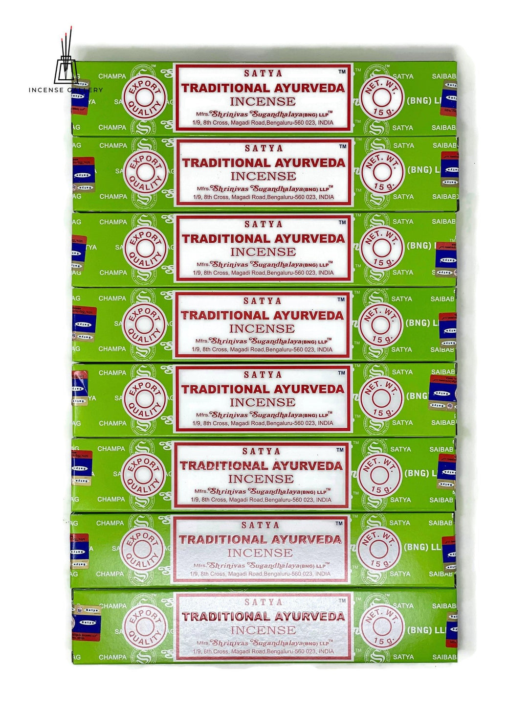 Satya Sai Baba Nag Champa - Traditional Ayurveda Incense Sticks - 7 packs -Incense Gallery