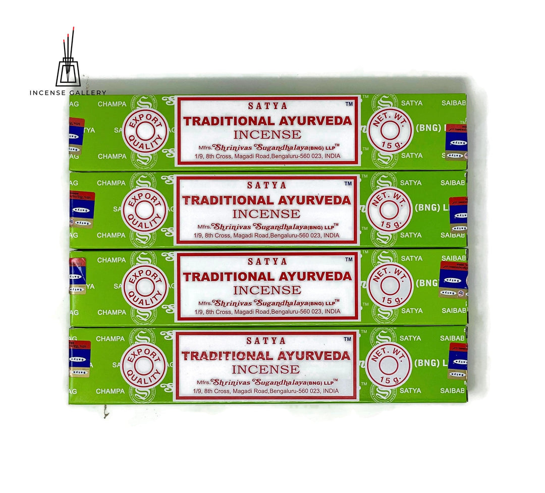 Satya Sai Baba Nag Champa - Traditional Ayurveda Incense Sticks - 4 packs -Incense Gallery