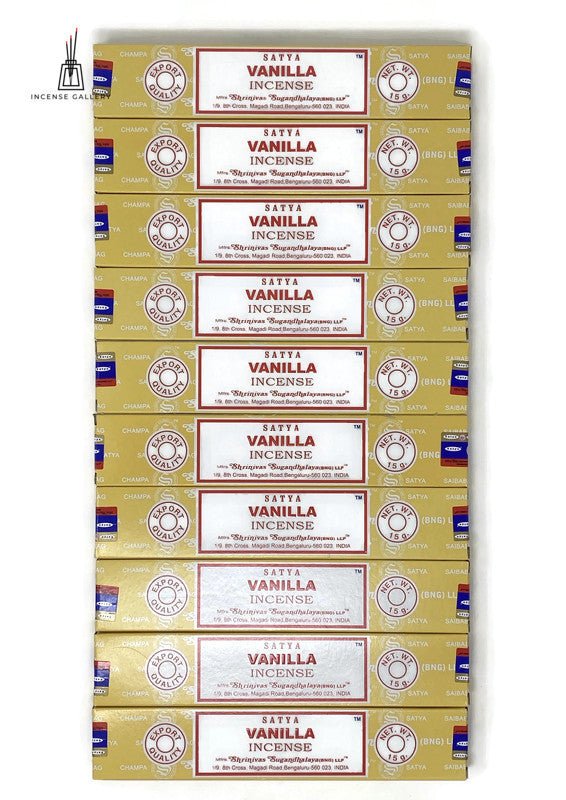 Satya Sai Baba Nag Champa - Vanilla Incense Sticks - pack of 10- Incense Gallery