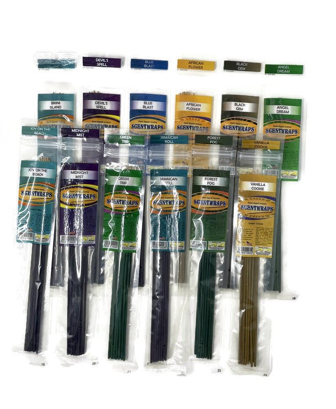 Scent Wraps Incense Sticks | 12 Packet Mix - Incense Gallery