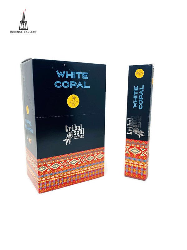 Tribal Soul - White Copal Masala Incense Sticks - Box of 12 Packs -Incense Gallery