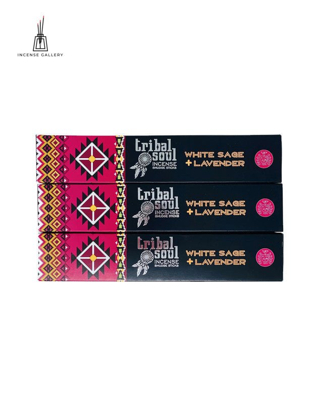 Tribal Soul - White Sage + Lavender Masala Incense Sticks - Pack of 3 -Incense Gallery