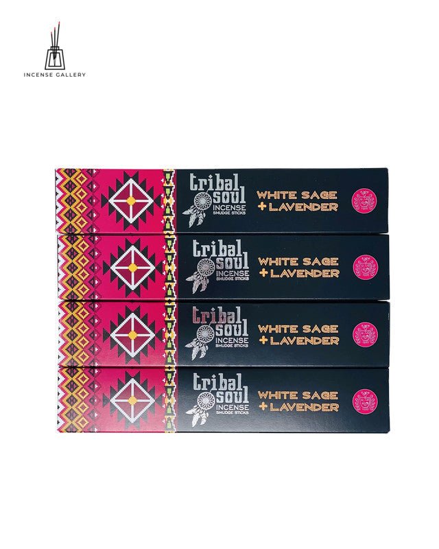 Tribal Soul - White Sage + Lavender Masala Incense Sticks - Pack of 4-Incense Gallery