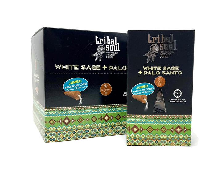 Tribal Soul - White Sage + Palo Santo Backflow Incense Cones - Incense Gallery