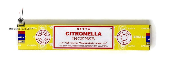 Satya Citronella Incense - 1 pack (15 grams)