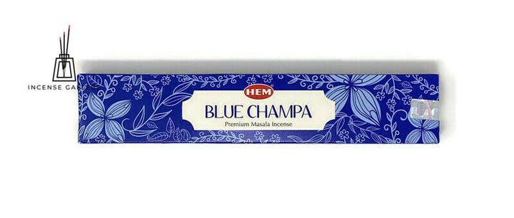 HEM Blue Champa Masala Incense Sticks | Pack of 12 | 15 grams each