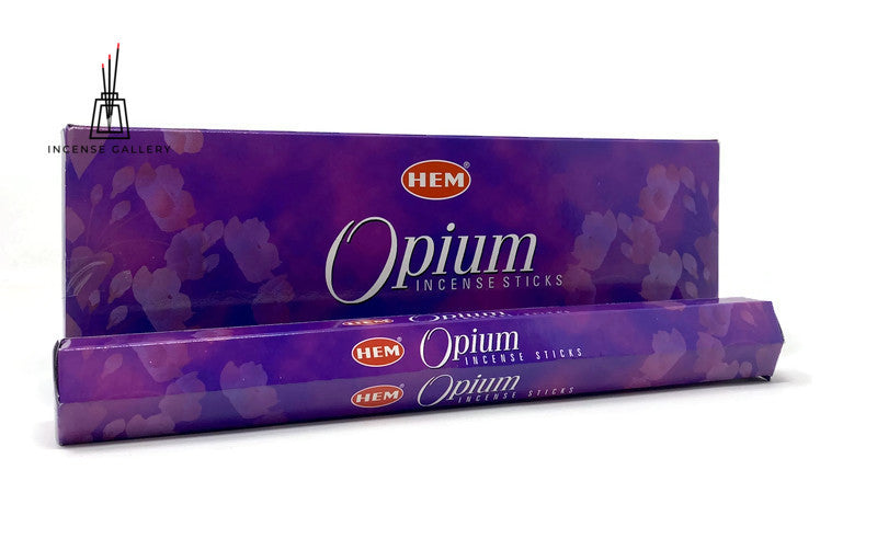 HEM Opium Incense Sticks | Box of 6 Tubes, 20 Grams Each, Total 120 grams