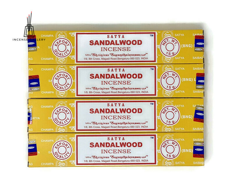 Satya Sandalwood Incense - 4 packs