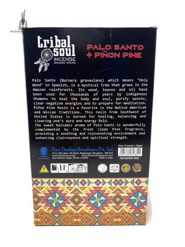 Tribal Soul - Palo Santo + Piñon Pine Masala Incense Sticks