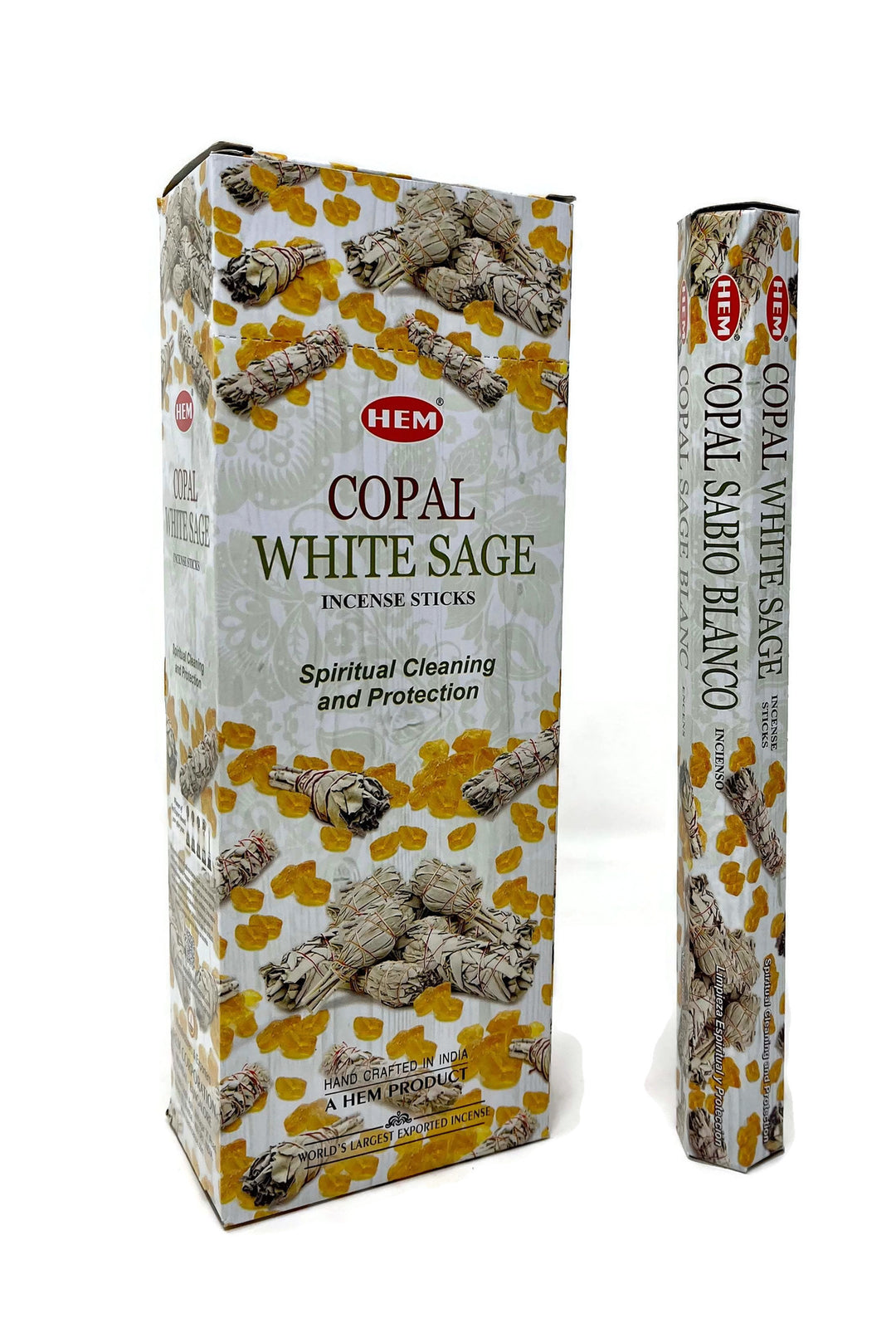 HEM Copal + White Sage Incense Sticks | Box of 120 Sticks
